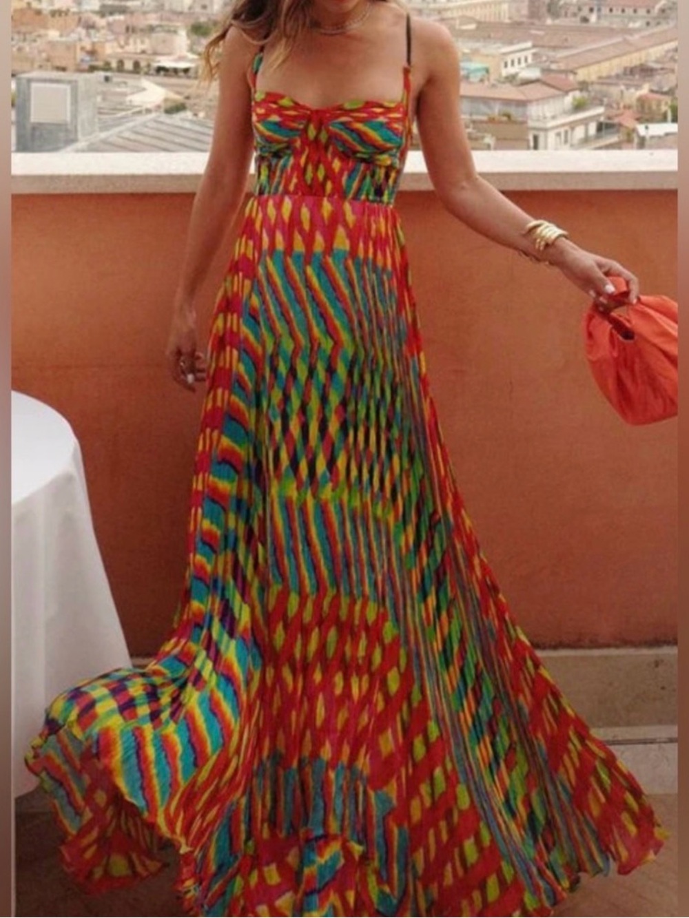 NWOT Colorful Maxi Dress